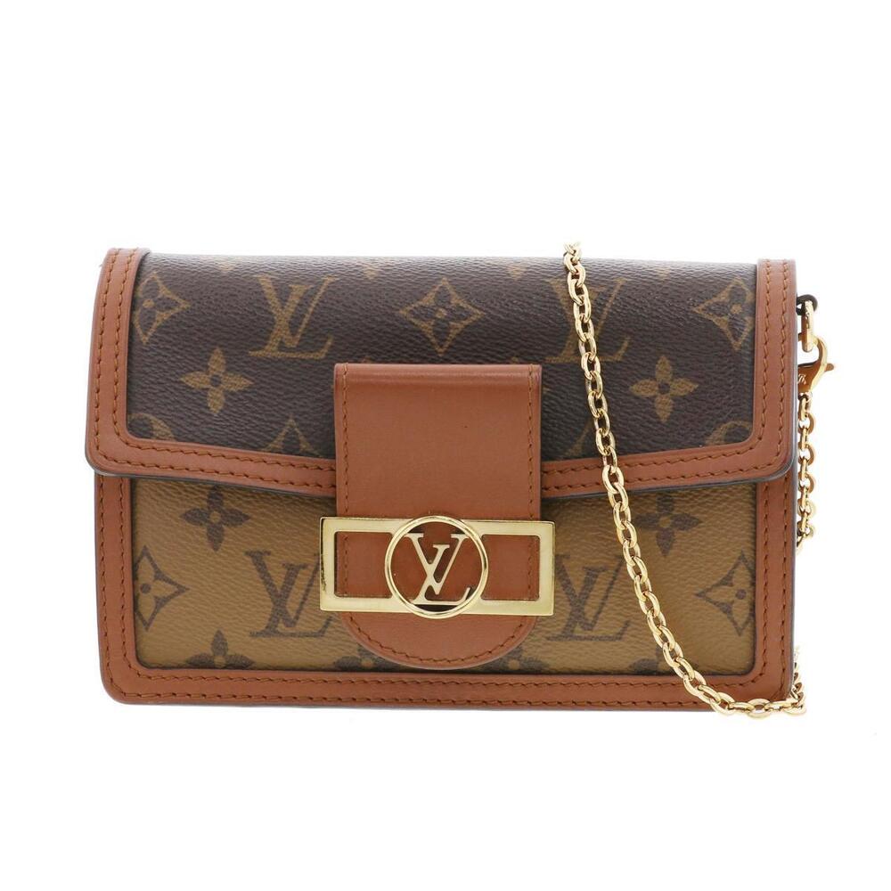 LOUIS VUITTON Portefeuille Dauphine Bag Shoulder Monogram Brown